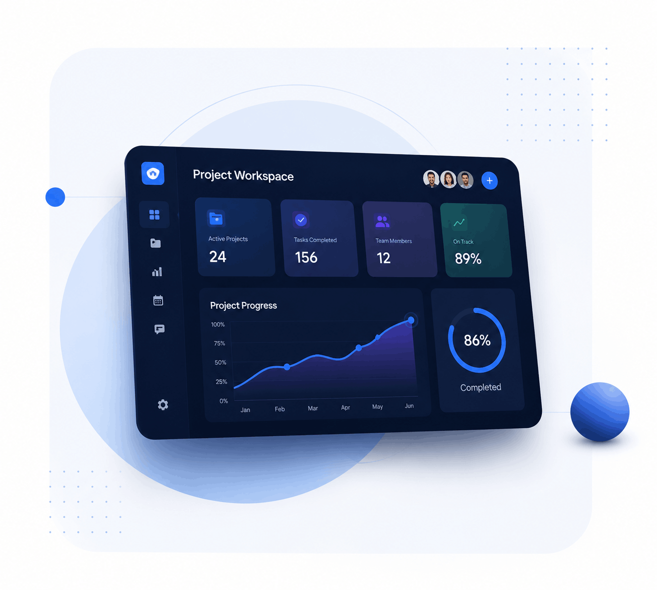 Webtech Software Solution business dashboard